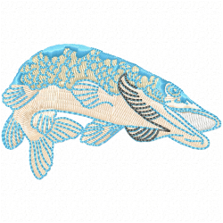 Fishes Embroidery Design 11 Fishes Embroidery Design 11